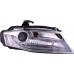 AUDI A4 B8 09-12 Chrome Projector Head Lamp w Light Bar Driving Lamp